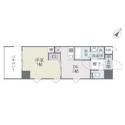 QREST博多東Ⅱの間取り画像