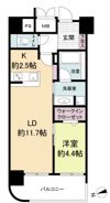 ウェルブライト博多ステーションの間取り画像