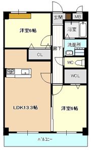 アルページュの間取り画像