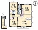 パインテイル B棟の間取り画像