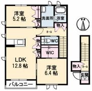 エスポワールサン A棟の間取り画像