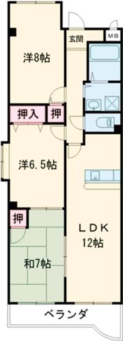 カーサ長良パークの間取り画像