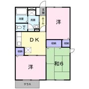 ハーモニーハイツの間取り画像