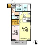 D-ROOM Ciel(ﾃﾞｨｰﾙｰﾑ ｼｴﾙ)の間取り画像