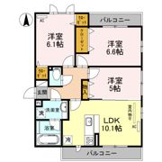 ドムール嵯峨A棟の間取り画像