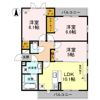 ドムール嵯峨A棟の間取り画像
