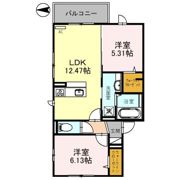 D'room 若園の間取り画像