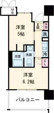 エステムプラザ神戸西Vミラージュの間取り画像