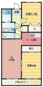 北川原ロビストの間取り画像
