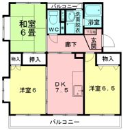 グラースH．Yの間取り画像