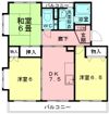 グラースH．Yの間取り画像