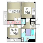 ニュースカイハイツの間取り画像