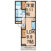 エスポワール名駅の間取り画像