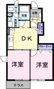 フローラⅠの間取り画像