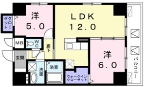 レジデンス桜樺の間取り画像
