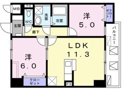 レジデンス桜樺の間取り画像