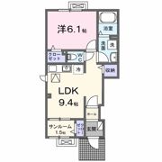 ヒルズ長久 Aの間取り画像