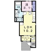 ビリーブ Cの間取り画像
