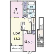 オプス多肥 弐の間取り画像