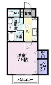 アン・フルールⅡの間取り画像