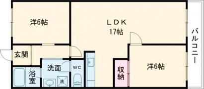 サンフローラ桂の間取り画像