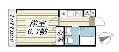 セカンドダウンの間取り画像