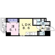 ヴィラ フェリシア 小台橋の間取り画像