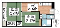 パピヨン渓北の間取り画像