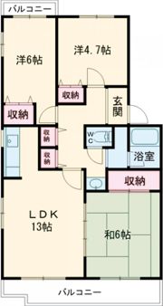 ガーデンプラトー河和田Cの間取り画像