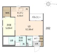 プレゾン今宿の間取り画像