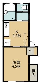 コーポヒルラック 14号棟の間取り画像