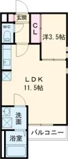 GRANDTIC 坪井の間取り画像