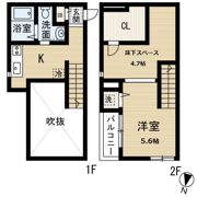 Kコーポ伊都（ケーコーポ）の間取り画像