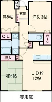 木津南パークサイドヴィレッヂの間取り画像