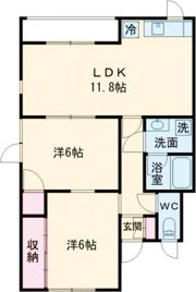 ホリミハイツⅡの間取り画像