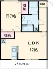 ヴィアステージ清原台Aの間取り画像