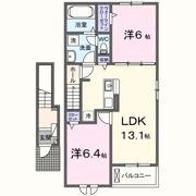 ヴィラ ロータス Bの間取り画像