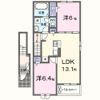 ヴィラ ロータス Bの間取り画像