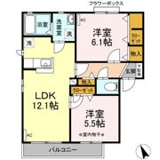 アプリコットタウン Bの間取り画像