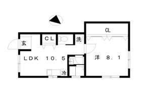 レセナハイツの間取り画像