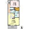 D-room売市右水門下の間取り画像