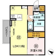 ウエスト・パーク Bの間取り画像