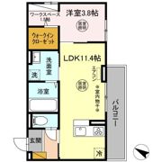 ウエスト・パーク Bの間取り画像