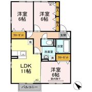 リュージュ Cの間取り画像