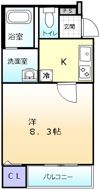 フジパレス堺鳳中Ⅴ番館の間取り画像
