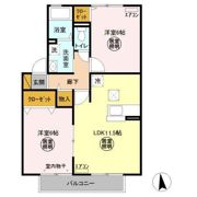 シュマンヴェール Bの間取り画像