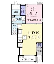 グランクレールBの間取り画像