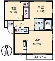 グランカーサ B棟の間取り画像