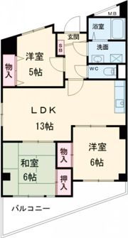 ハイエスト・桂の間取り画像