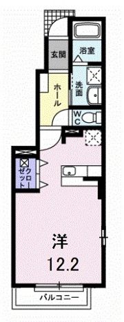 ヌーベル・アンジュAの間取り画像